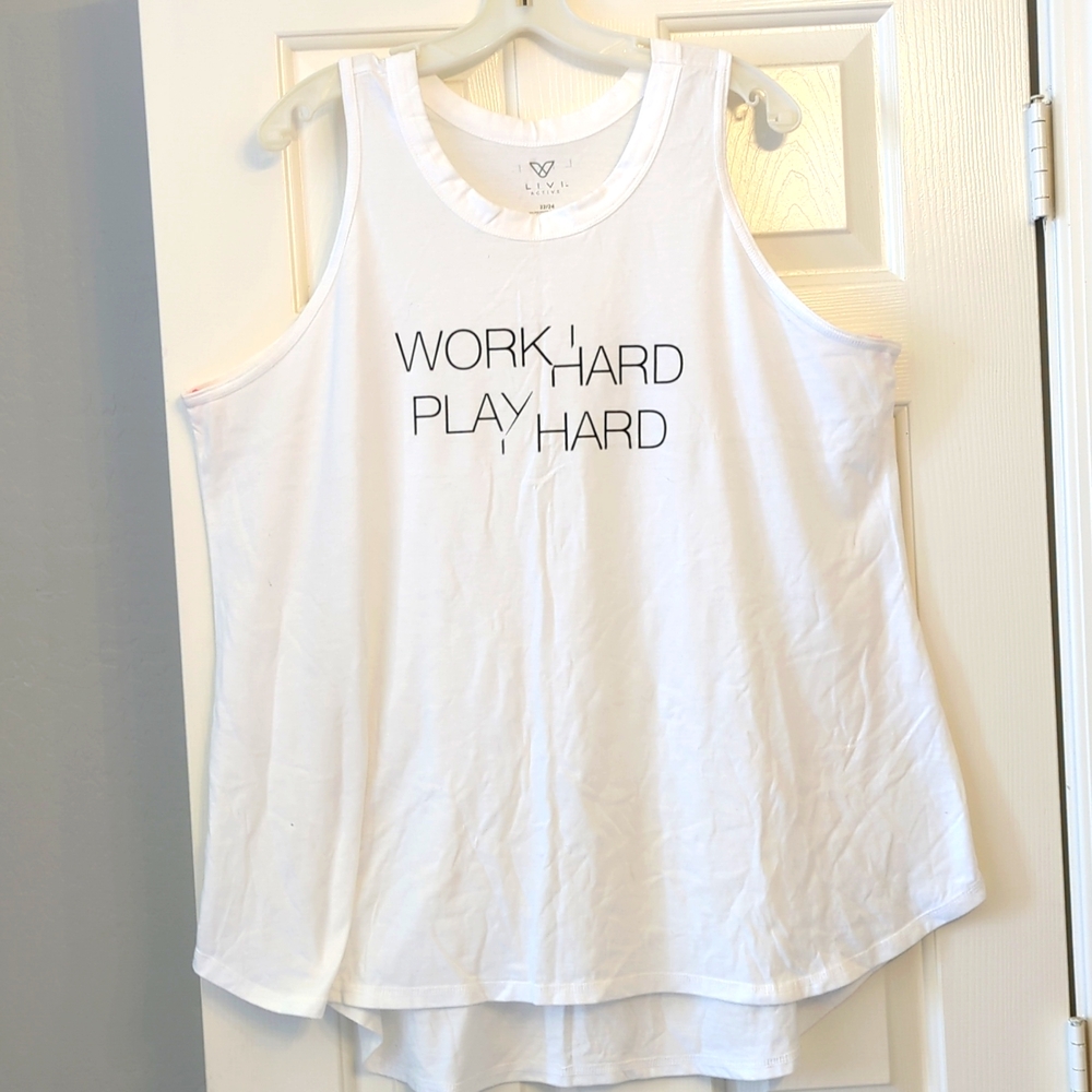 Lane Bryant Work Hard Play Hard Livi Active tank size 22/24